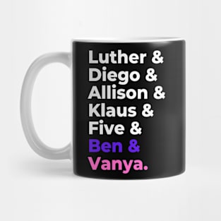 umbrella academy members Mug